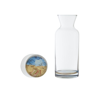 Dutch Designer carafes and glasses Vincent van Gogh Wheatfield with Crows