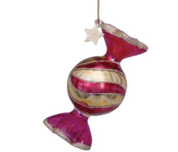 Candy Christmas tree decoration red white