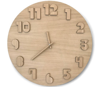Oak Clock made by Dutch Designers at Cre8