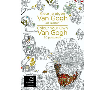 Coloring book Color your own Van Gogh - 30 postcards