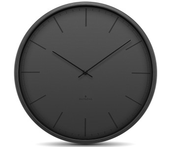 Huygens Tone 45 cm Ø black wall clock