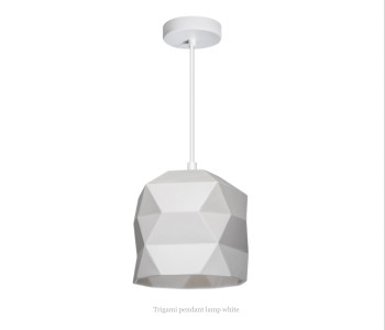 Trigami hanging lamp white by Sabine van der Ham