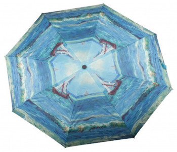 Vincent Van Gogh umbrella with a piece of the painting Seascape
