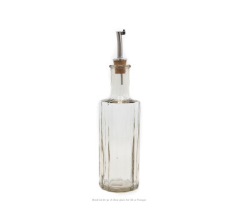 Oil or vinegar bottle Reed 30 cl clear glass