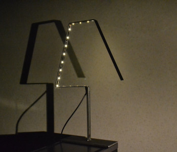 L.A.M.P. Led Table Lamp Steel by Silhouet Lighting at hollanddesignandgifts.com