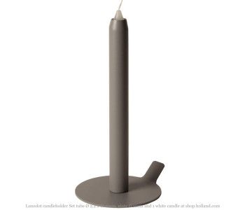 Lunedot S Set Grey, the candle that does not get any smaller