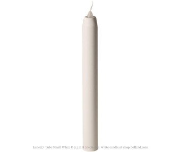 Lunedot Candle Tube Wit, de kaars die niet kleiner wordt koop je bij hollanddesignandgifts.comd - de website voor Dutch Design cadeaus