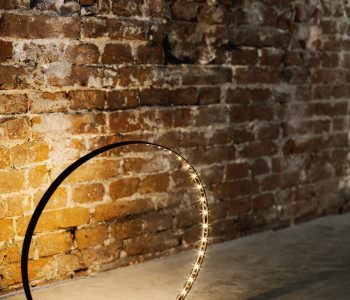 Circle S Led Lamp Steel by Silhouet Lighting 30 cm ø