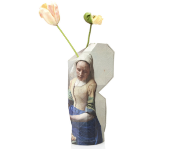 Paper Vase Cover Milkmaid by Vermeer - a perfect business gift