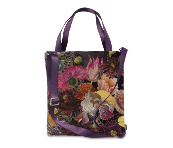 Unique shopper (37x35x12 cm) by Bien moves with a work of art of Dutch flowers from the Rijksmuseum in Amsterdam