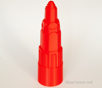 Order your Sand mold Mint Tower 37 cm red from Sandmarks sandbox toys at hollanddesignandgifts.com