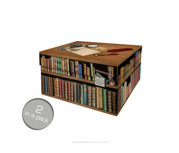 Dutch Design Storage box Books Small Set of 2 - 28x21x14 cm 