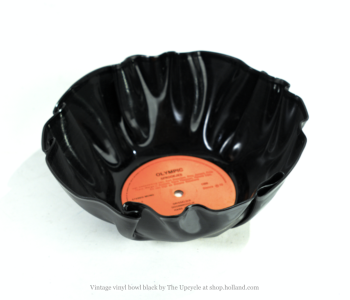 Vinyl Bowl | Made of a vinyl record at hollanddesignandgifts.com