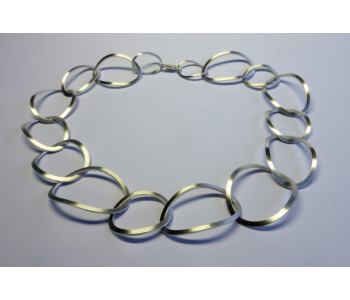 Silver Mecklace Ovals by Yolanda Döpp designer jewelry - perfect gift for her