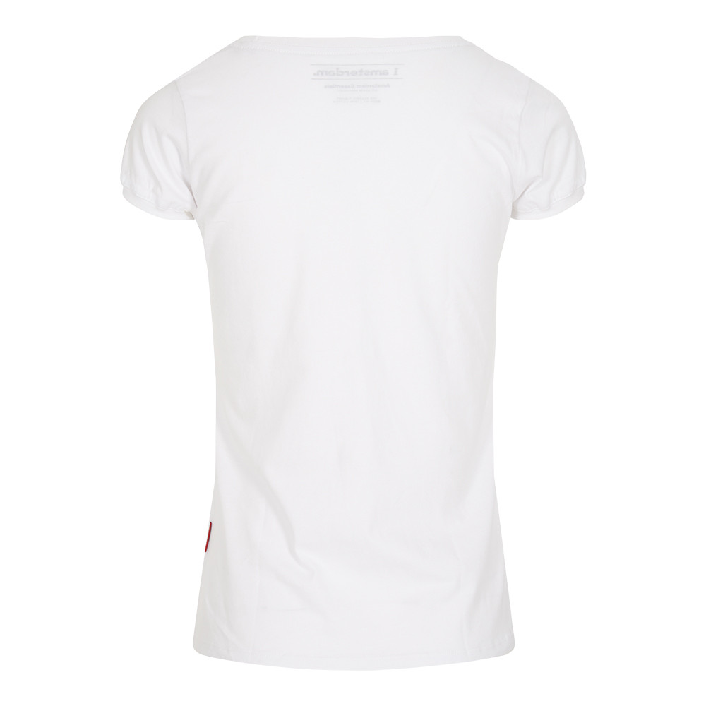 Het dames T-shirt regenboog van I amsterdam