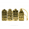 Golden Canal Houses Set/4 - Christmas Decorations