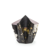 Bow Vase Chrysanthemums L - black with gold 