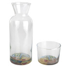 Van Gogh carafe with drinking glass