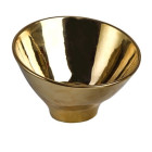 Vlamp L tea light holder and spotlight 17,5 cm Ø – gold porcelain