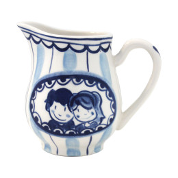 Milk Jug Delft Blond by Blond Amsterdam in blue white; the perfect wedding gift