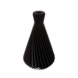 This Ridged Vase has a unique shape that can only be manufactured with 3D print technique