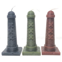 Candle Amsterdammertje 15 cm in 3 colors at shop.holland.com