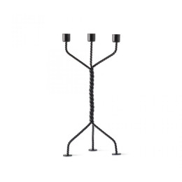 Twisted candlestick in black 