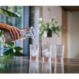 These water glasses combine perfectly with carafe Reed