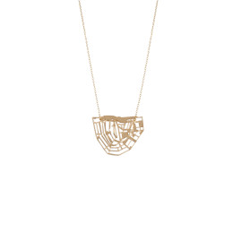 Order the Cre8 Amsterdam canals necklace M in gold on hollanddesignandgifts.com