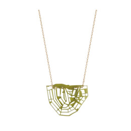 Order the Amsterdam canals necklace S in green on hollanddesignandgifts.com
