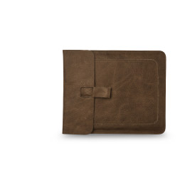 Ipad sleeve Couch Potato by Keecie in the color gray brown