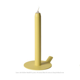 Lunedot S Set Yellow, the candle that does not get any smaller at hollanddesignandgifts.com