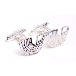 Canals of Amsterdam cufflinks by Studio Admiraal in sterling silver