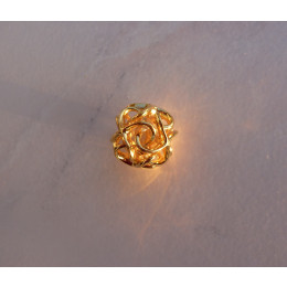 Octa Bladez 3D printed pendant - gold-plated brass