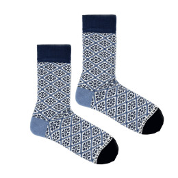 Delft blue socks from Heroes on Socks - size 41-46 