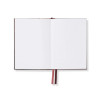 In the notebook, you will find blank and dotted pages, two reading ribbons in matching colors