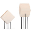 Starlight floor lamps white low front and medium side