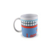 The I amsterdam State of Mind mug with canal boat from the side