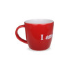 The I amsterdam ceramic mug in red with 3d relief logo 2