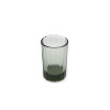 Great gift for him: water glass in smokey green