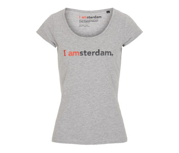 I amsterdam Ladies Classic T-shirt, grijs