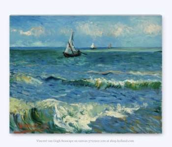 Van Gogh Zeegezicht op Canvas 29x37 cm koop je bij shop.holland.com - de webshop voor Dutch Design cadeaus en souvenirs