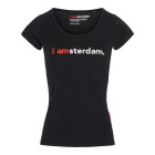 I amsterdam Ladies Classic T-shirt, zwart