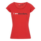 I amsterdam Ladies Classic T-shirt, rood