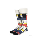 Mondriaan sokken van Heroes on Socks