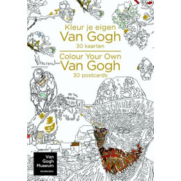 Kleurboek Kleur je eigen Van Gogh - kleurboek voor volwassenden bij hollanddesignandgifts.com/nl/