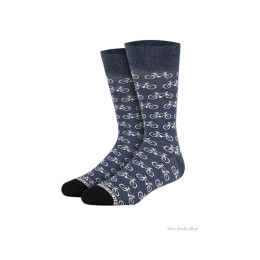 Fiets sokken blauw van Heroes on Socks maat 41 - 46