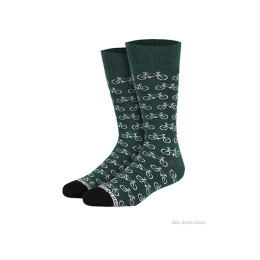 Fiets sokken groen van Heroes on Socks maat 36 - 40
