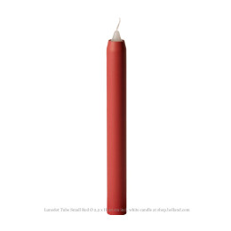 Lunedot Candle Tube Rood, de kaars die niet kleiner wordt koop je bij hollanddesignandgifts.com/nl/ en geef je cadeau aan je familie of een expat of een goede vriend of vriendin