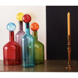 Vazen, sierflessen en gekleurde karaffen Bubbles & Bottles van Pols Potten